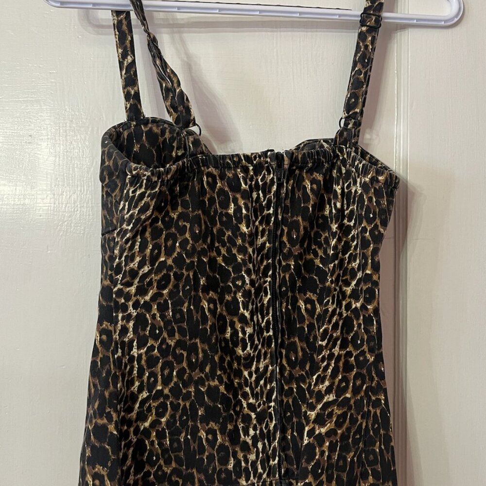 Maneater Top in Wild Leopard Print - Vixen by Micheline Pitt Size Small - Picture 7 of 8